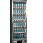 Gamko MG3/300LGCS Maxiglass Left Hand Hinged Stainless Steel Frame Glass Single Door Upright Bottle Cooler  300 Litres