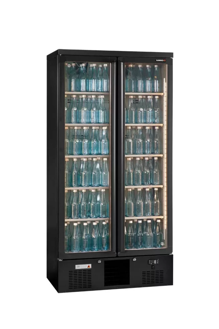 Gamko Maxiglass MG3/500G Maxiglass Hinged Glass Double Door Upright Bottle Cooler  500 Litres - Image 1