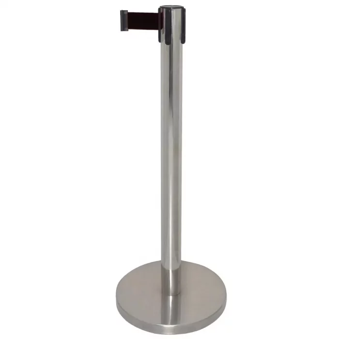 Bolero Polished Barrier with Black Strap 3m - Image 1