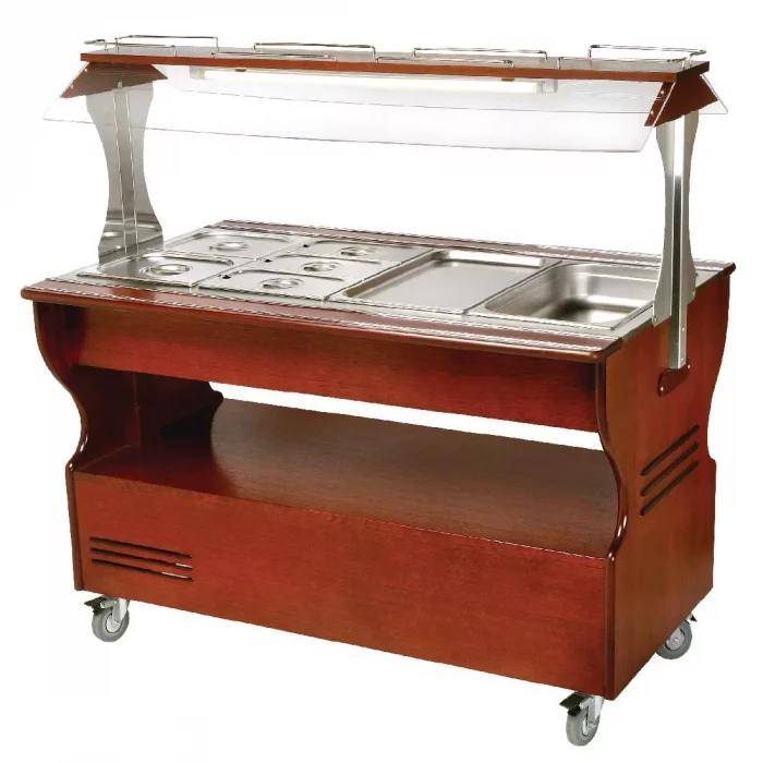 Roller Grill Warm Salad Bar Dark SB40C - Image 1