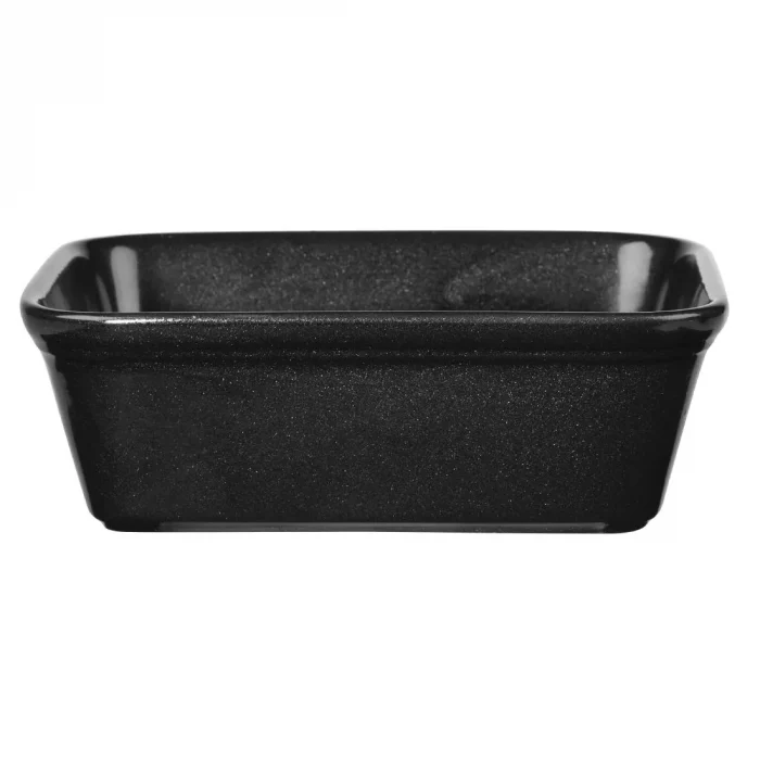 Churchill Cookware Black Rectangular Dishes 160x 120mm (Pack of 12) - Image 1