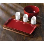 Art de Cuisine Red Glaze Ripple Bowls Small (Pack of 6) - Image 2