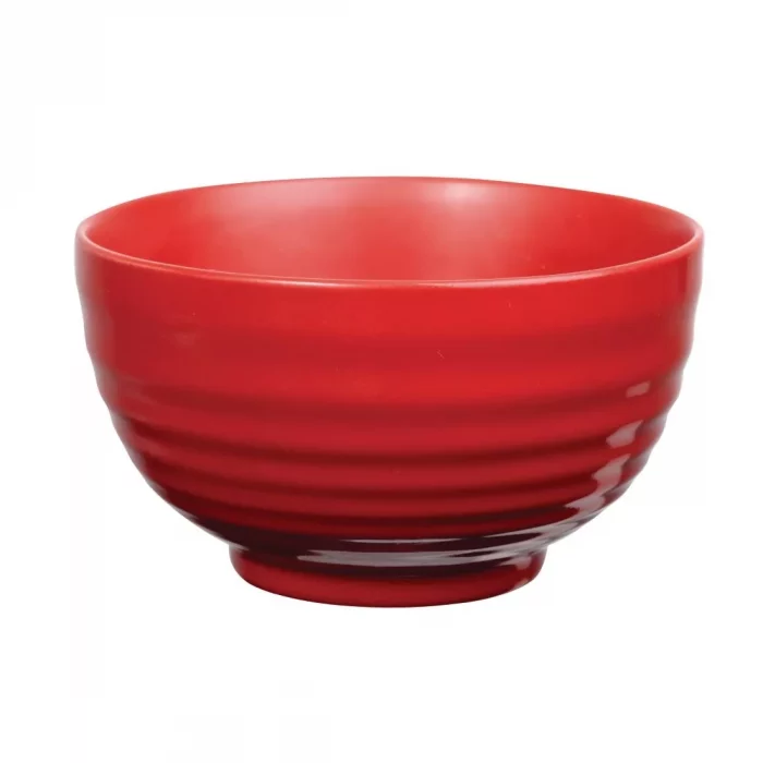 Art de Cuisine Red Glaze Ripple Bowls Small (Pack of 6) - Image 1