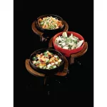 Art de Cuisine Red Glaze Ripple Bowls Small (Pack of 6) - Image 3