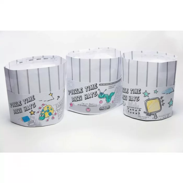 Crafti's Bizzi Kids Paper Chef Hats (Pack of 200) - Image 1
