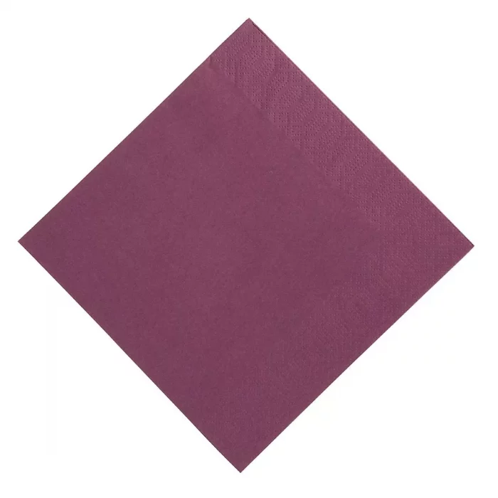 Duni Dinner Napkin Plum 40x40cm 3ply 1/8 Fold (Pack of 1000) - Image 1