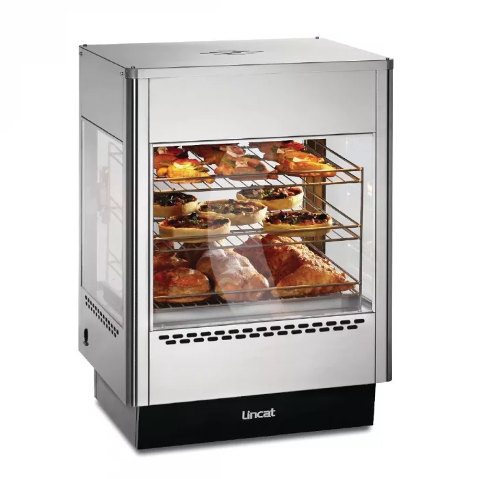 Lincat Seal Heated Double Door Merchandiser with Static Rack UMS50D - Image 1