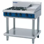 Blue Seal Evolution Cooktop 4 Open/1 Griddle Burner Nat Gas on Stand 900mm G516C-LS/N - Image 2
