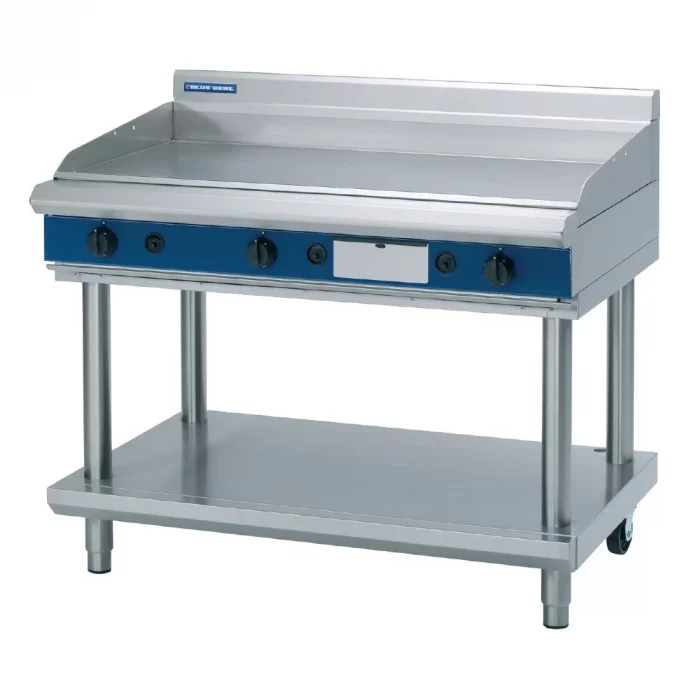 Blue Seal Evolution Chrome Griddle with Leg Stand Nat Gas 1200mm GP518-LS/N - Image 1