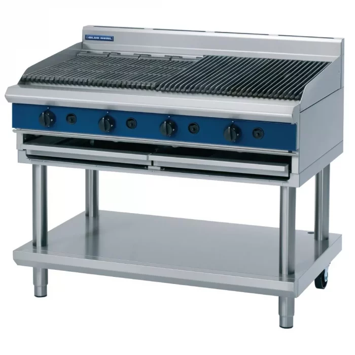 Blue Seal Evolution Chargrill with Leg Stand Nat Gas 1200mm G598-LS/N - Image 1