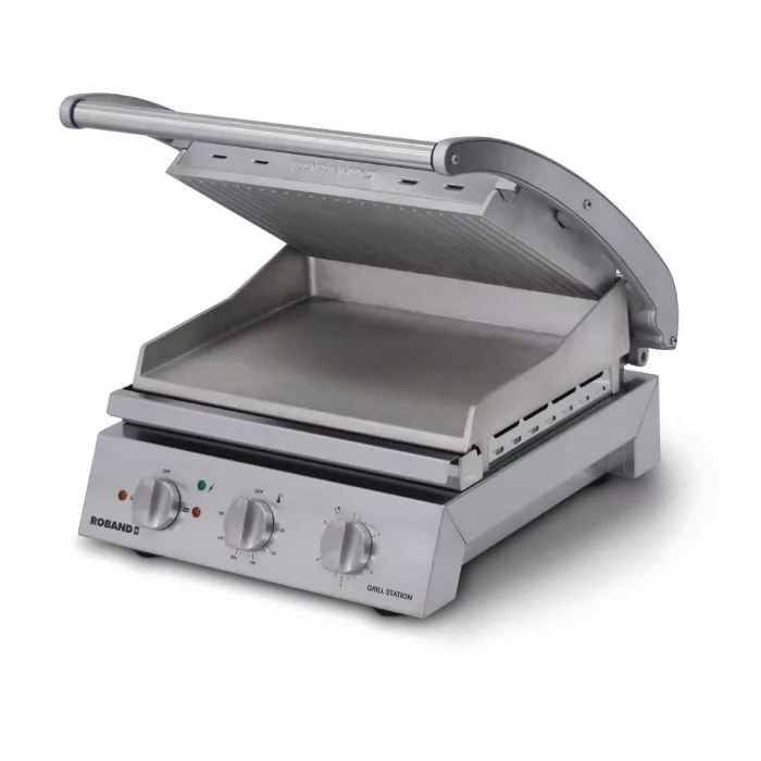 Roband Contact Grill 6 Slice Ribbed Top Plate 2200W GSA610R - Image 1