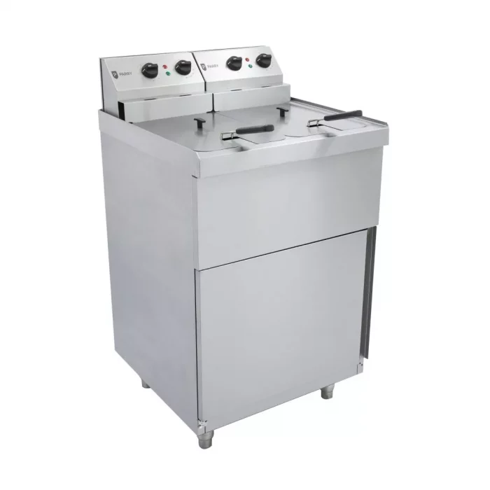 Parry Twin Tank Twin Basket Free Standing Electric Fryer NPDPF6 - Image 1