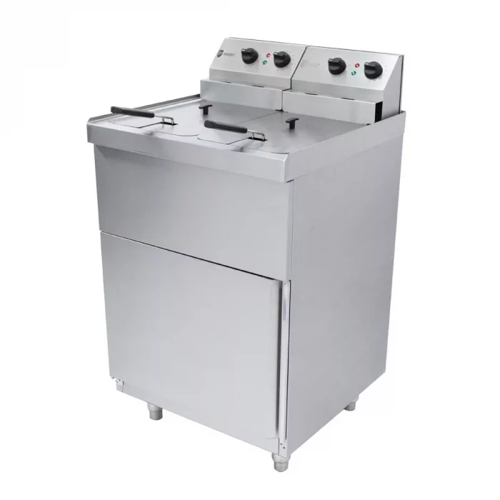 Parry Twin Tank Twin Basket Free Standing Electric Fryer NPDPF6 - Image 2