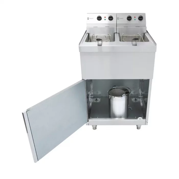 Parry Twin Tank Twin Basket Free Standing Electric Fryer NPDPF6 - Image 5
