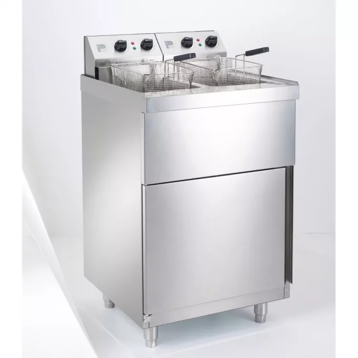 Parry Twin Tank Twin Basket Free Standing Electric Fryer NPDPF9 - Image 1