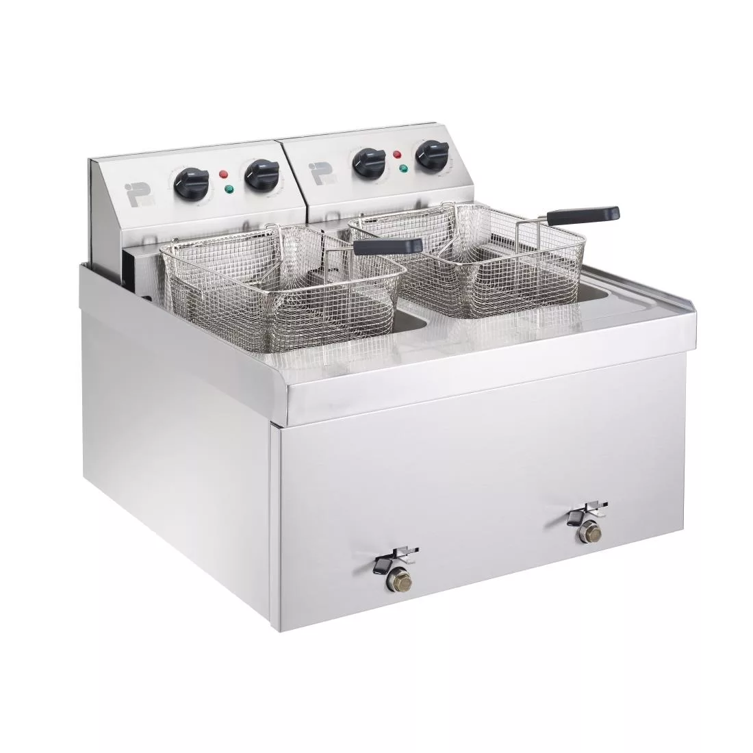 gm760_gm705.jpg Parry Twin Tank Twin Basket Countertop Electric Fryer NPDF9 - Image 1
