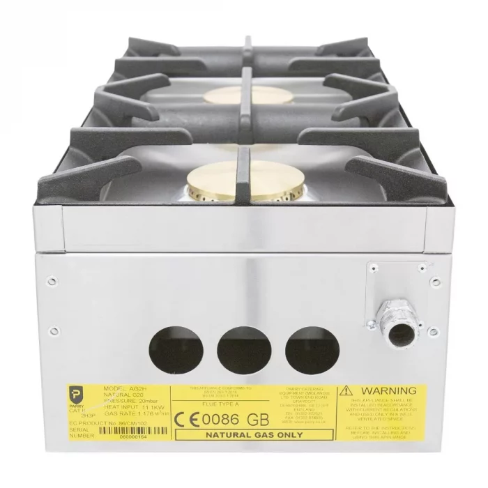 Parry 2 Burner Natural Gas Hob AG2H - Image 2