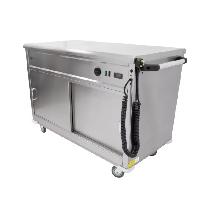 Parry Mobile Hot Cupboard with Flat Top MSF12 - Image 2