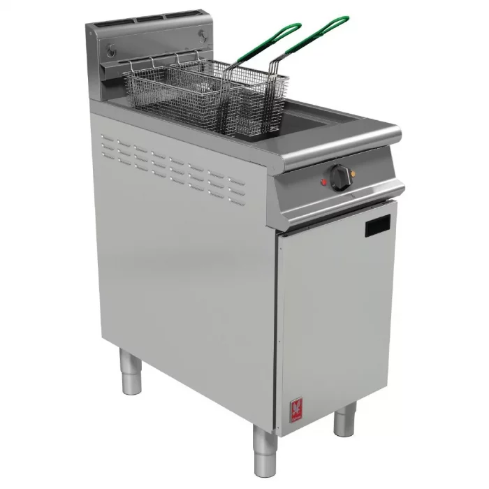 Falcon Dominator Single Tank Twin Basket Free Standing Propane Gas Filtration Fryer G3840F - Image 1