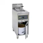 Roller Grill Single Tank Single Basket Free Standing LPG Fryer RFG16 - Image 2