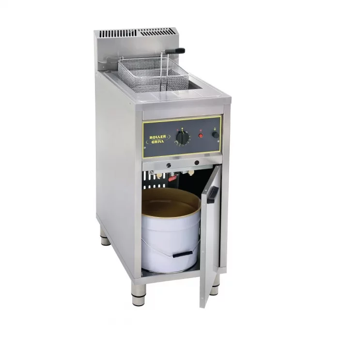 Roller Grill Single Tank Single Basket Free Standing LPG Fryer RFG16 - Image 2