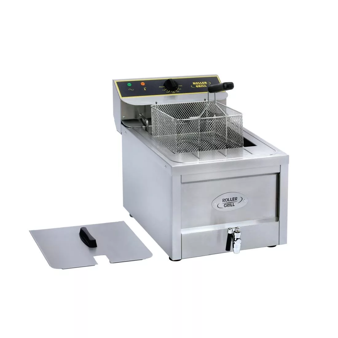gp316_rollergrill.jpg Roller Grill Single Tank Single Basket Countertop Electric Fryer RFE12 - Image 1