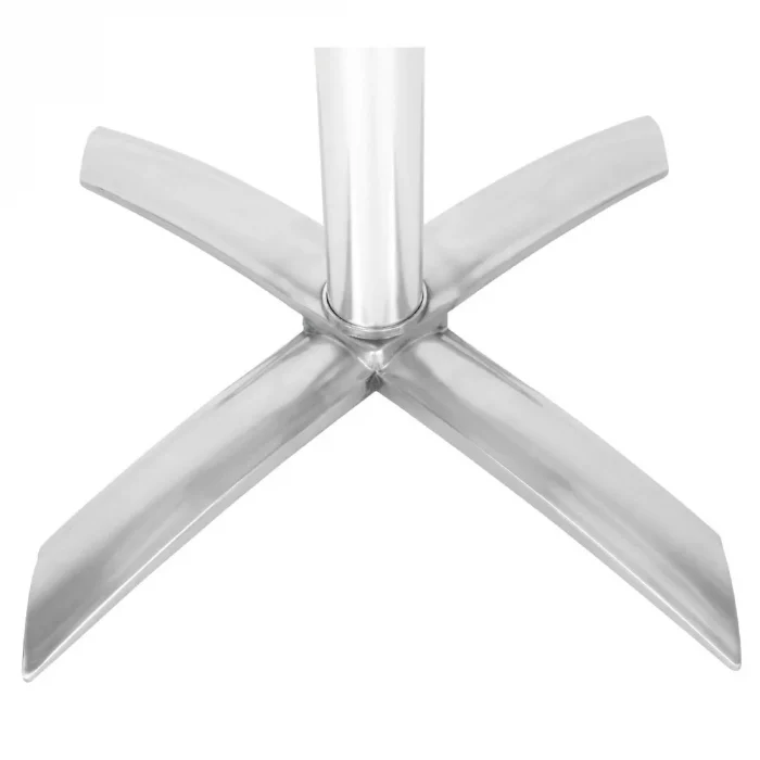 Bolero Round Flip Top Poseur Table Stainless Steel 600mm - Image 2