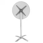Bolero Round Flip Top Poseur Table Stainless Steel 600mm - Image 7