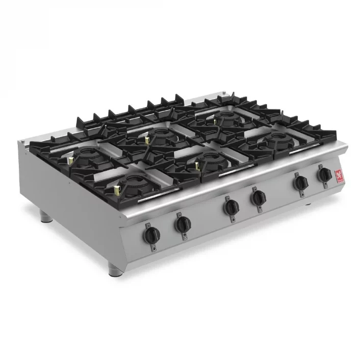 Falcon F900 Six Burner Countertop Boiling Hob Natural Gas G90126 - Image 1