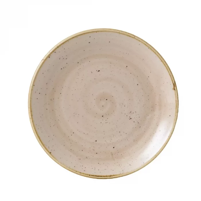 Churchill Stonecast Round Coupe Plates Nutmeg Cream 165mm (Pack of 12) - Image 1