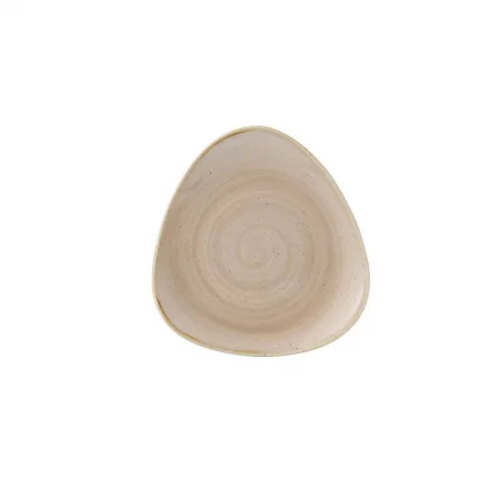 Churchill Stonecast Triangle Plates Nutmeg Cream 192mm (Pack of 12)