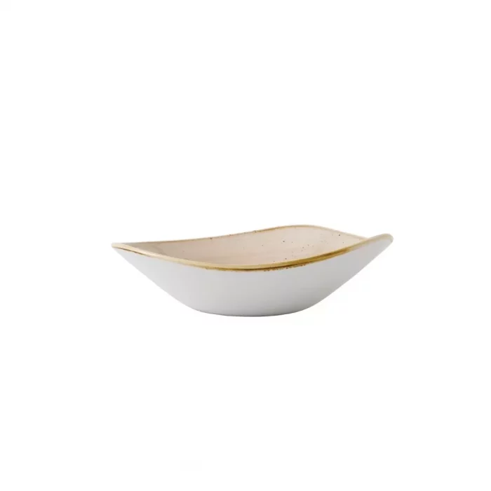 Churchill Stonecast Triangle Bowls Nutmeg Cream 235mm (Pack of 12) - Image 2