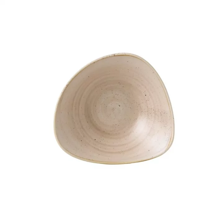 Churchill Stonecast Triangle Bowls Nutmeg Cream 235mm (Pack of 12) - Image 1