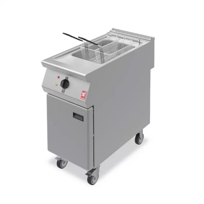 Falcon F900 Single Tank Twin Basket Free Standing Electric Fryer on Castors E9341 - Image 1