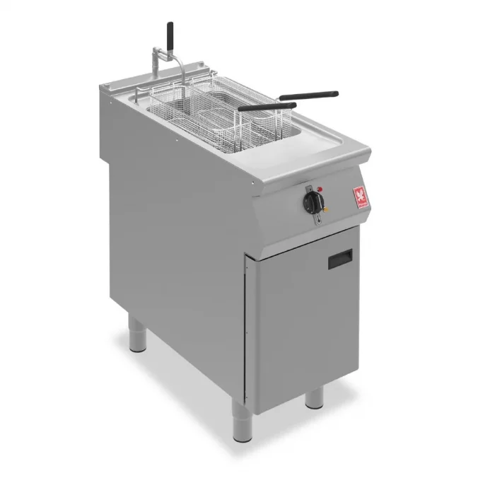 Falcon F900 Single Tank Twin Basket Free Standing Electric Filtration Fryer E9341F - Image 1