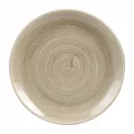 Churchill Stonecast Patina Antique Coupe Plates  Taupe 260mm