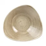 Churchill Stonecast Patina Antique Triangle Bowls  Taupe 235mm - Image 2