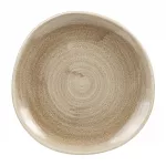 Churchill Stonecast Patina Antique Organic Round Plates Taupe 210mm (Pack of 12)