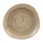 Churchill Stonecast Patina Antique Organic Round Plates Taupe 186mm (Pack of 12)
