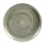 Churchill Stonecast Patina Antique Round Coupe Plates Green 288mm