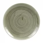 Churchill Stonecast Patina Antique Round Coupe Plates Green 217mm