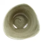 Churchill Stonecast Patina Antique Triangle Bowls Green 153mm (Pack of 12) - Image 2