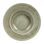 Churchill Stonecast Patina Antique Wide Rim Bowls Green 280mm (Pack of 12) - Image 2