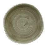 Churchill Stonecast Patina Antique Organic Round Plates Green 264mm (Pack of 12)