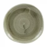 Churchill Stonecast Patina Antique Organic Round Plates Green 186mm (Pack of 12)