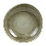 Churchill Stonecast Patina Antique Organic Round Bowls Green 253mm (Pack of 12) - Image 2