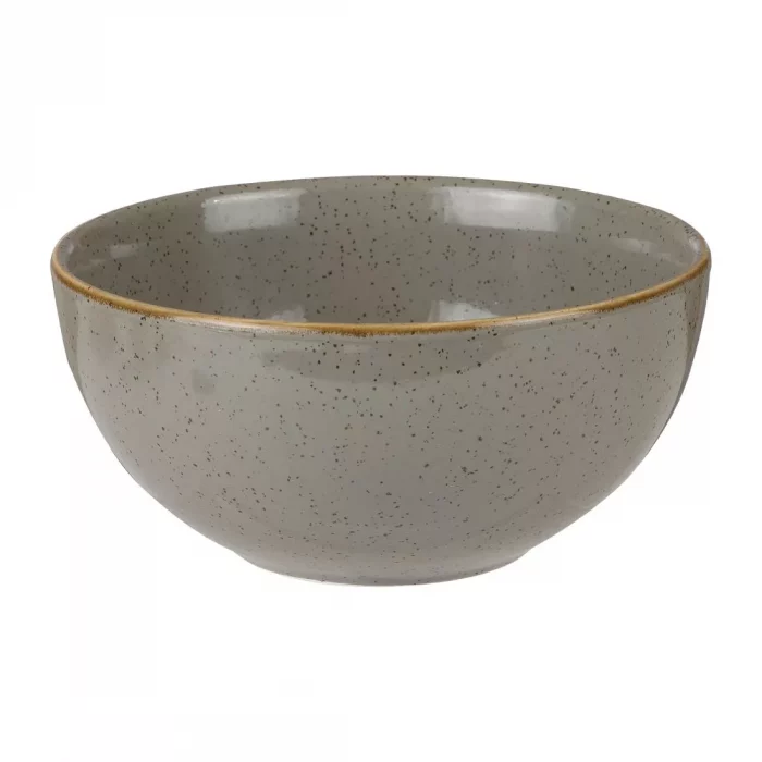 Churchill Stonecast Round Soup Bowls Peppercorn Grey 132mm (Pack of 12) - Image 1