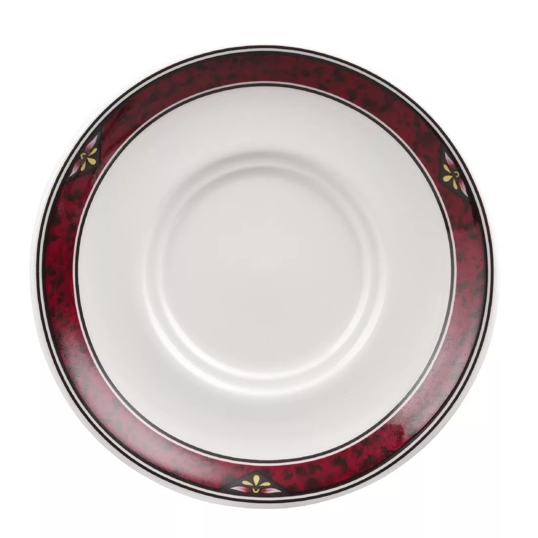 m731_milan-pattern-saucer.jpg Churchill Milan Maple Saucers 127mm (Pack of 24) - Image 1