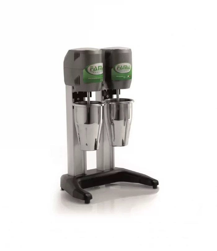 Fama MF4D Double Drink Mixer with Stainless Steel Cups  2 x 0.8 Litres - Image 1