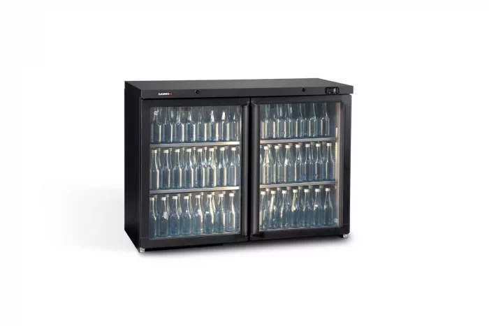 Gamko MG3/275G Maxiglass Hinged Glass Double Door Undercounter Bottle Cooler  275 Litres - Image 1